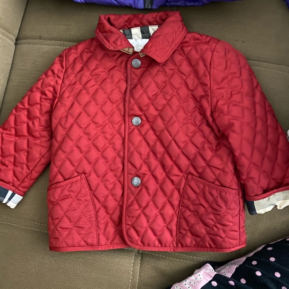 infant burberry jacket